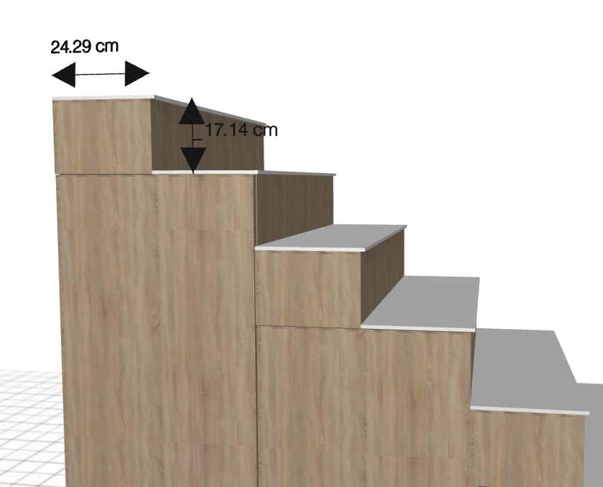 dimensiones de una escalera