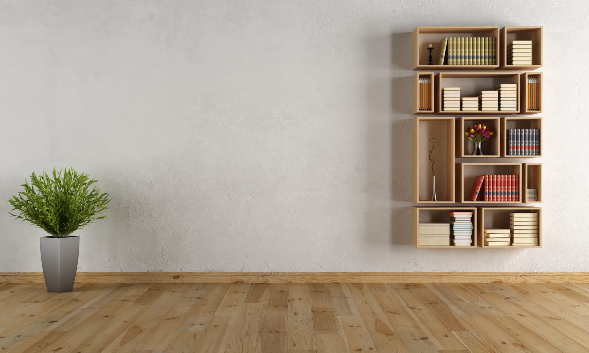 Baldas y Estantes de Madera para Pared