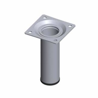 Pata redonda de metal, para mueble