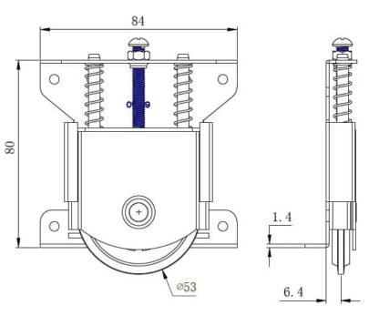 rueda para puerta