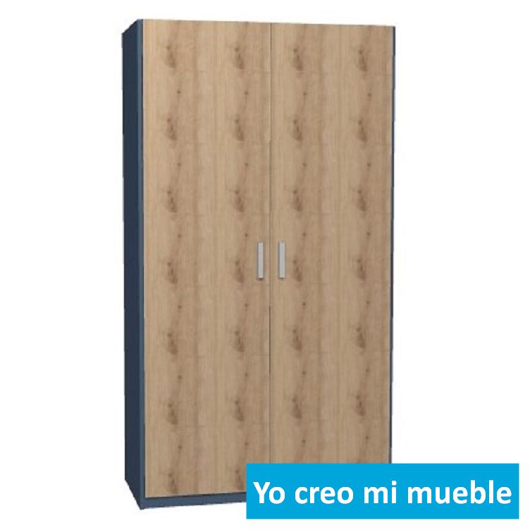 Armario con puertas abatibles en madera