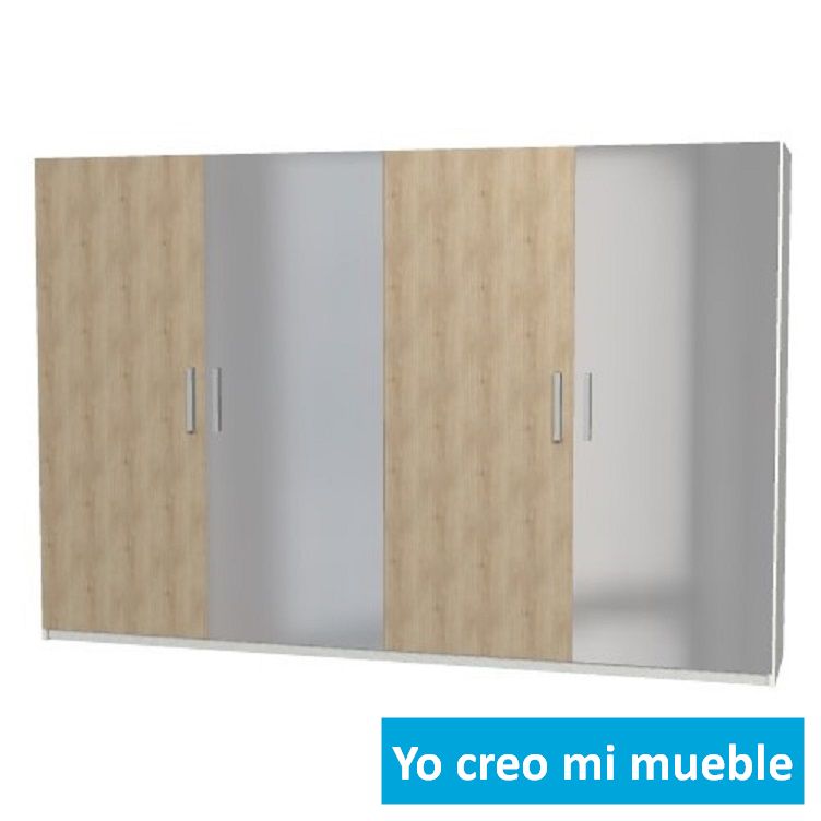 Armario con puertas abatibles en madera