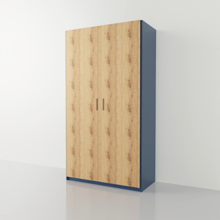 Armario con puertas abatibles en madera