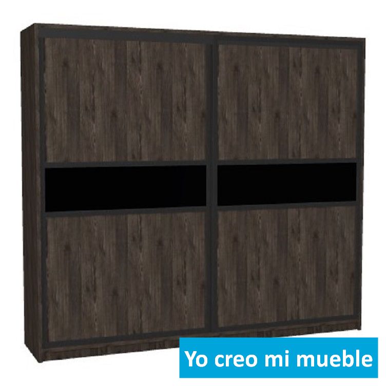 Armario de puertas corrrederas en madera