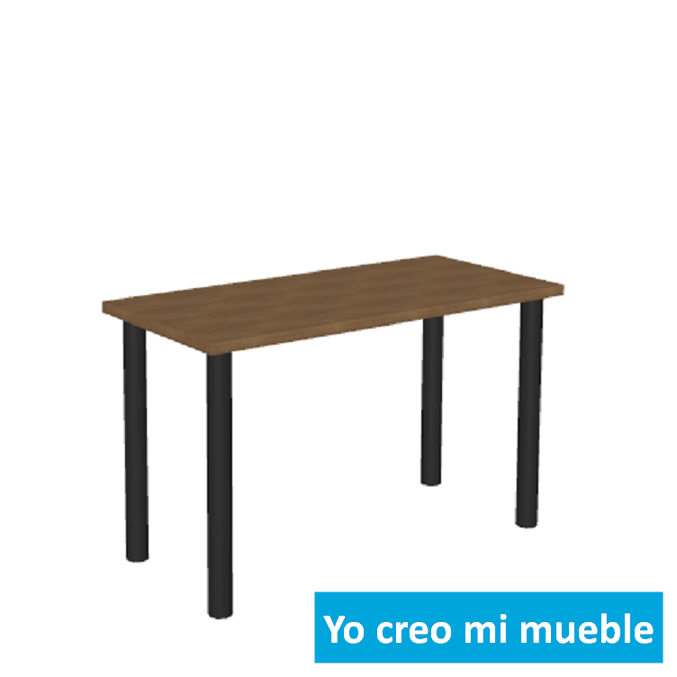mesa a comer con patas negras