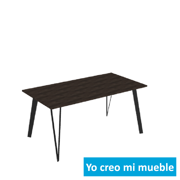 mesa a comer negra