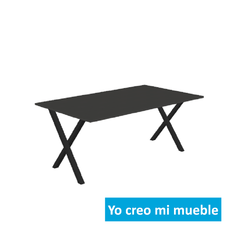 mesa a comer negra