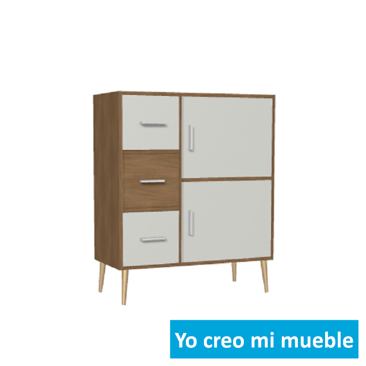 comoda blanca y en madera