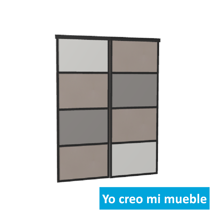 puertas correderas gris