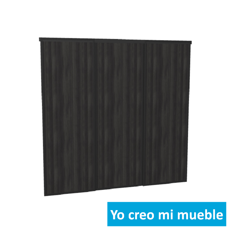 puertas correderas en madera negro