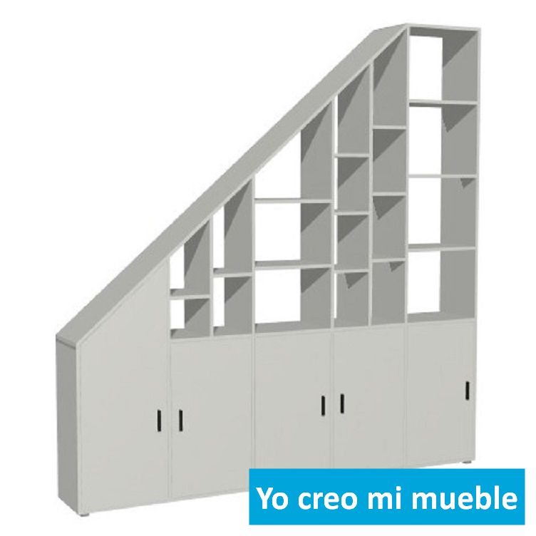 mueble bajo pendiente a la derecha blanco