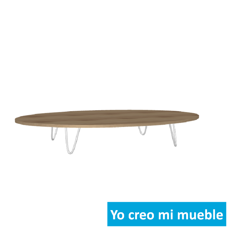 mesa ovalada a medida en madera