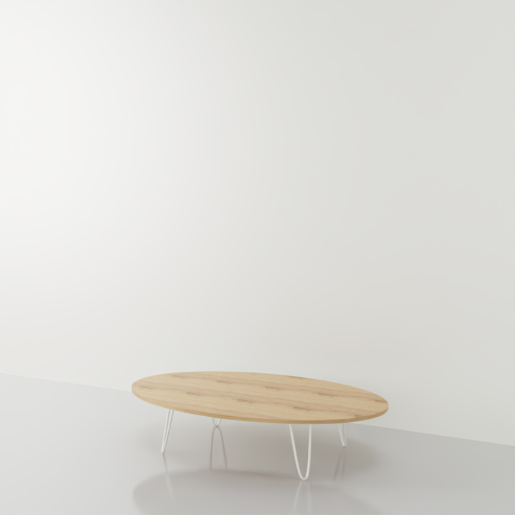 mesa ovalada a medida en madera