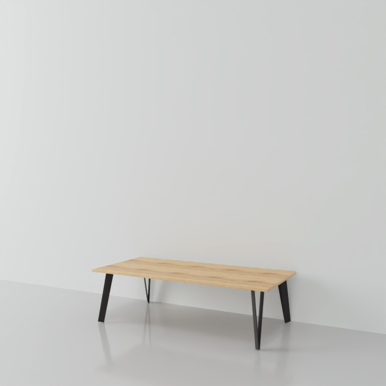 mesa de centro en madera