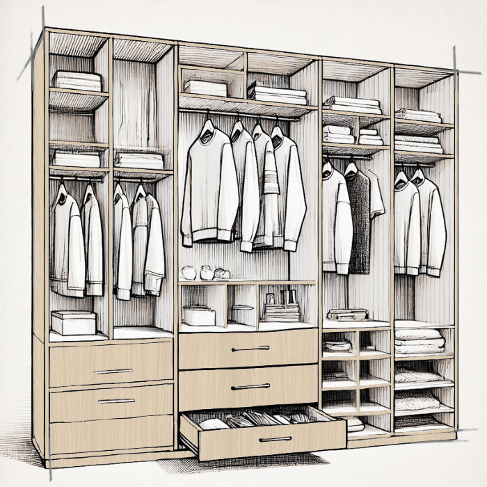 dressing ouvert