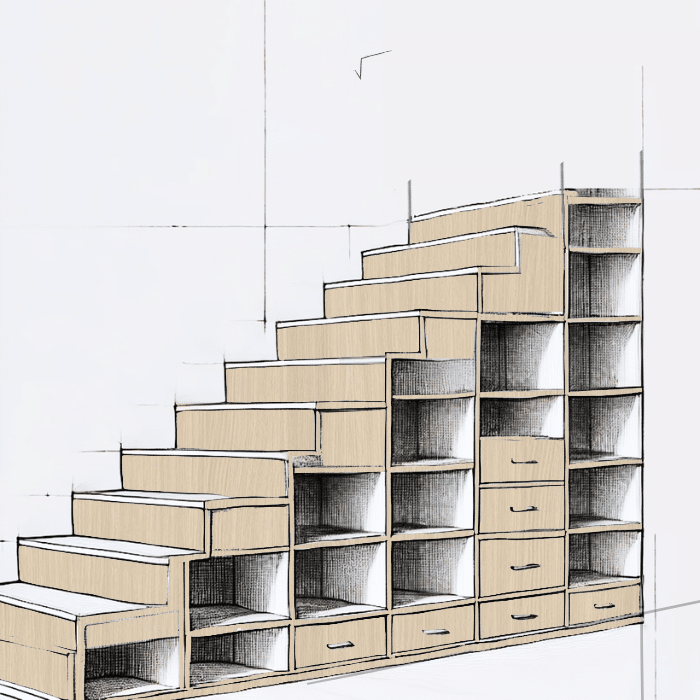 muebles de escalera