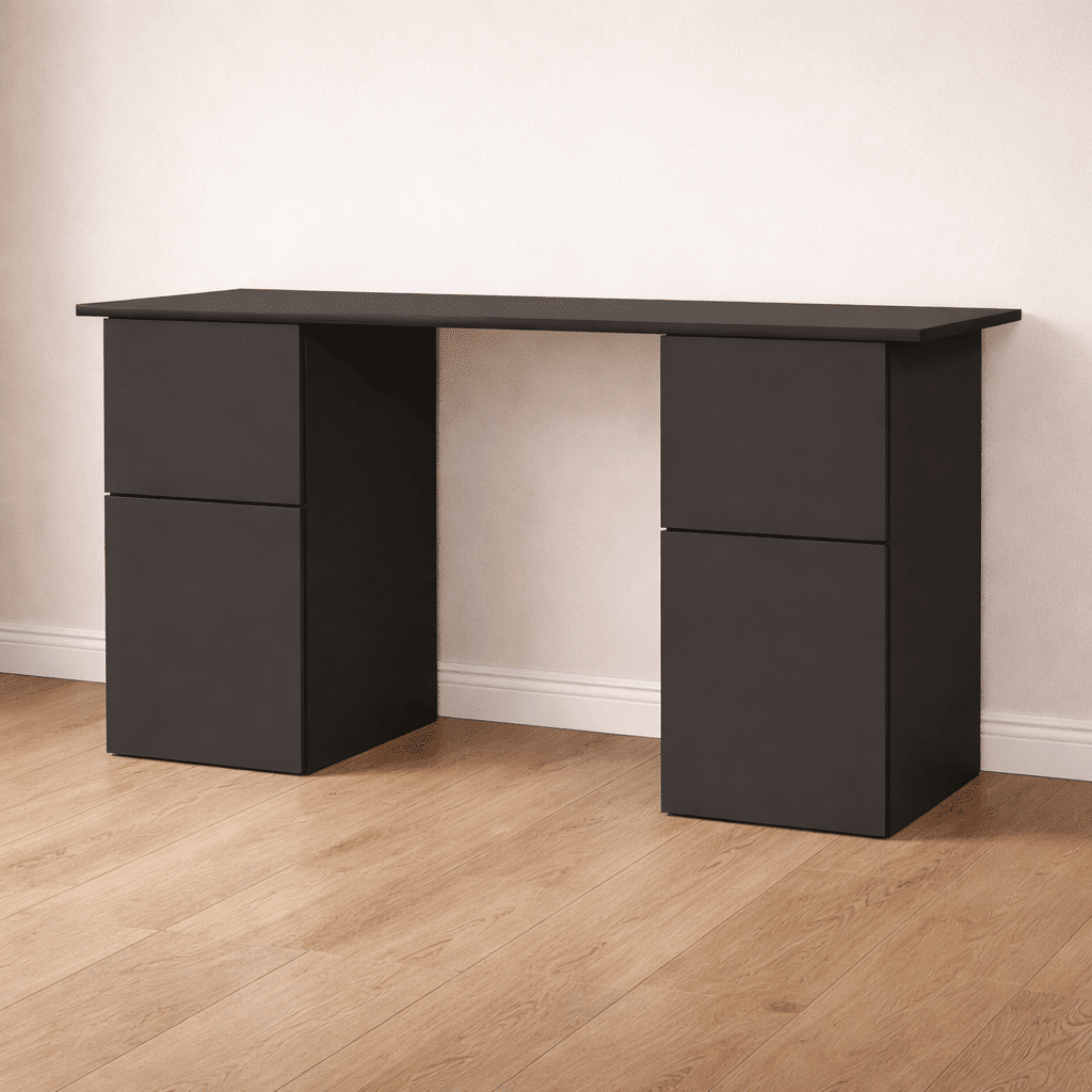 escritorio a medida elegante con cajonera