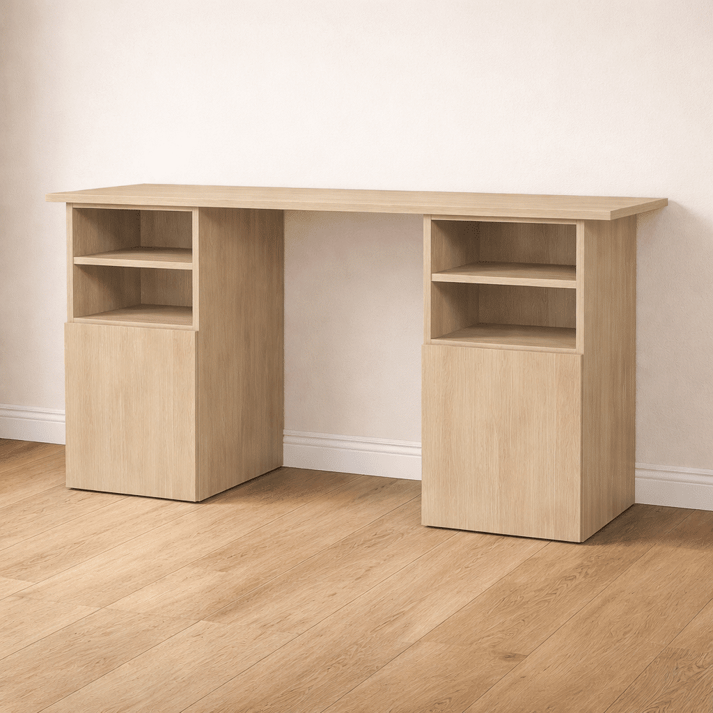 escritorio a medida doble cajonera