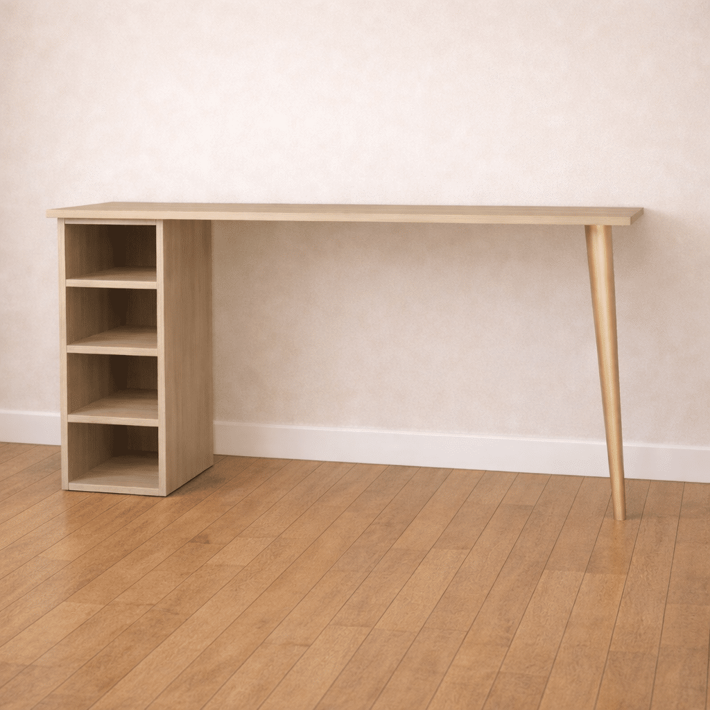 escritorio a medida con dos patas