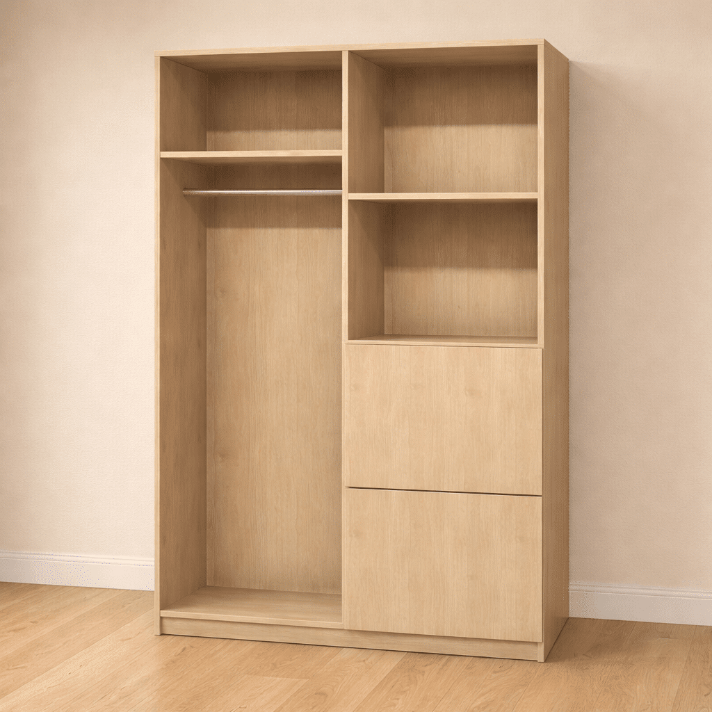 Dressing sur mesure sans porte classique