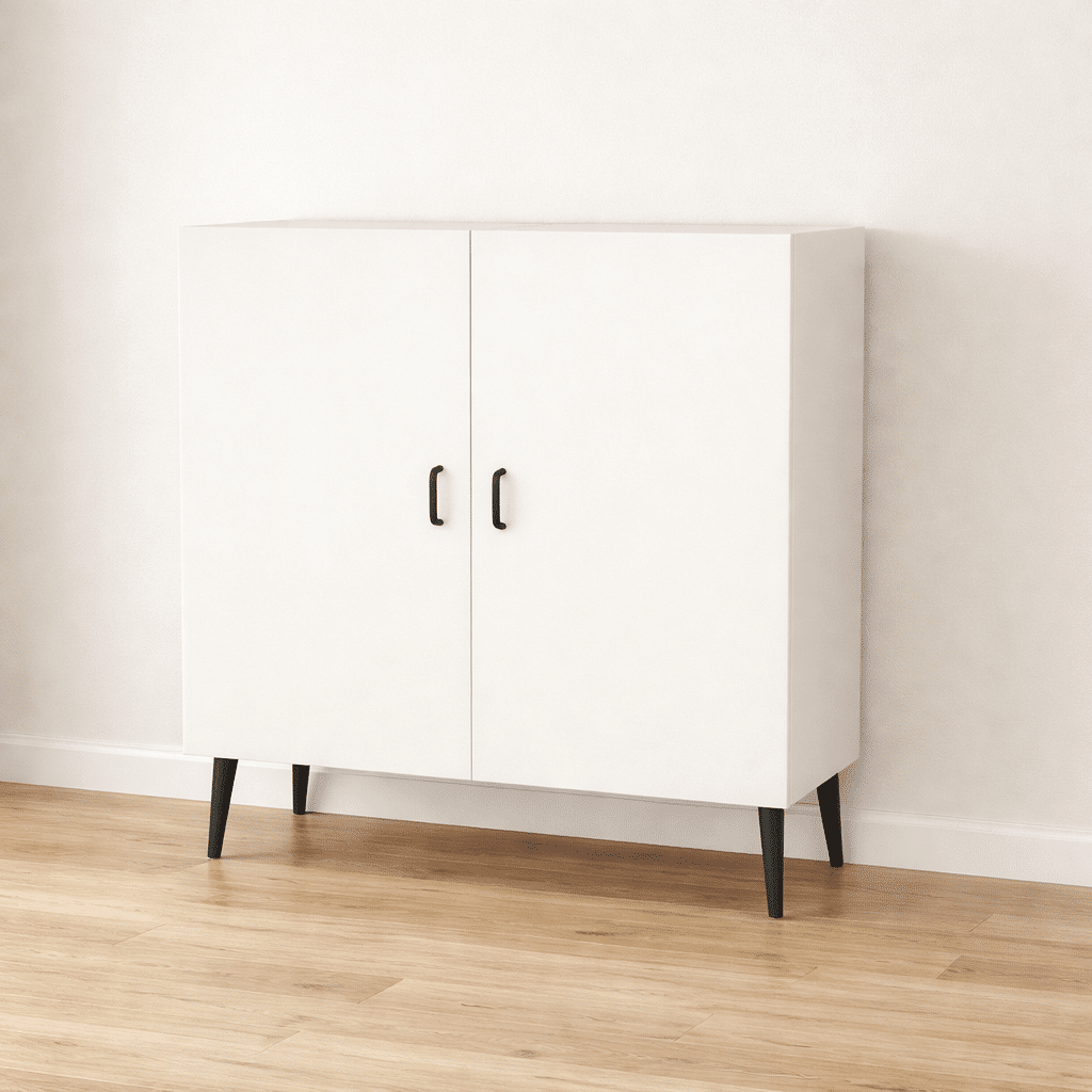 Meuble bas sur mesure sur pieds