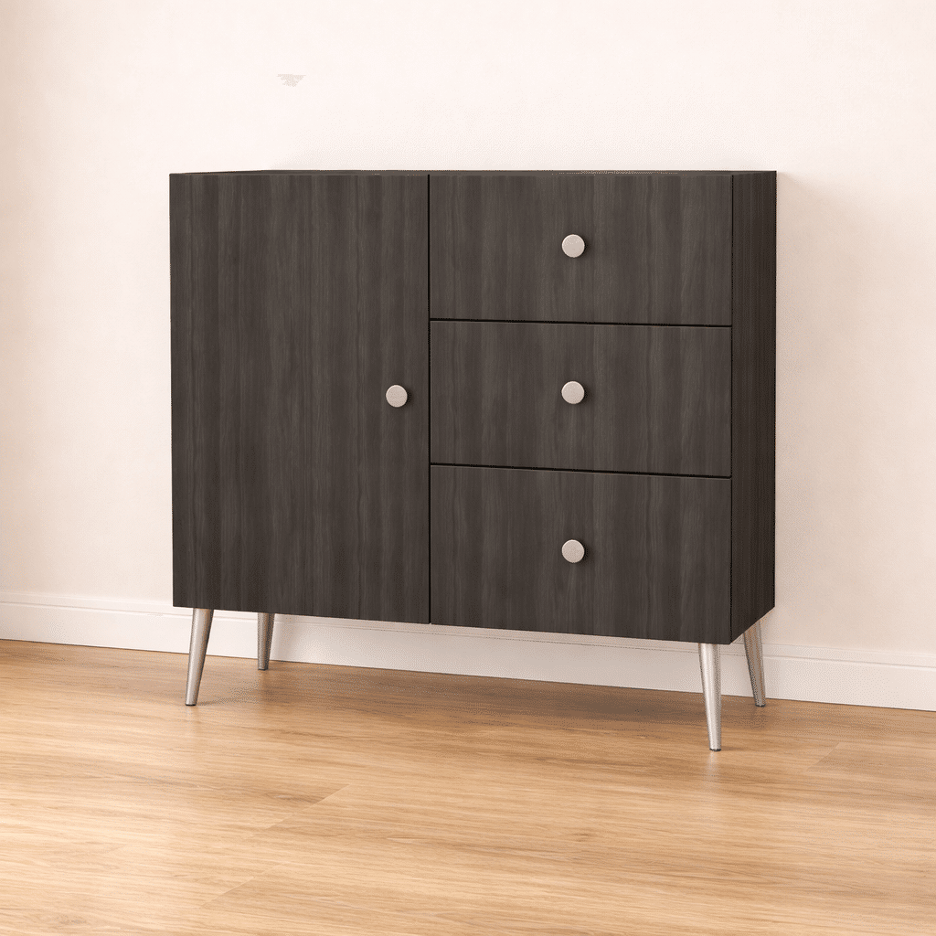 Meuble bas sur mesure rangement multiple