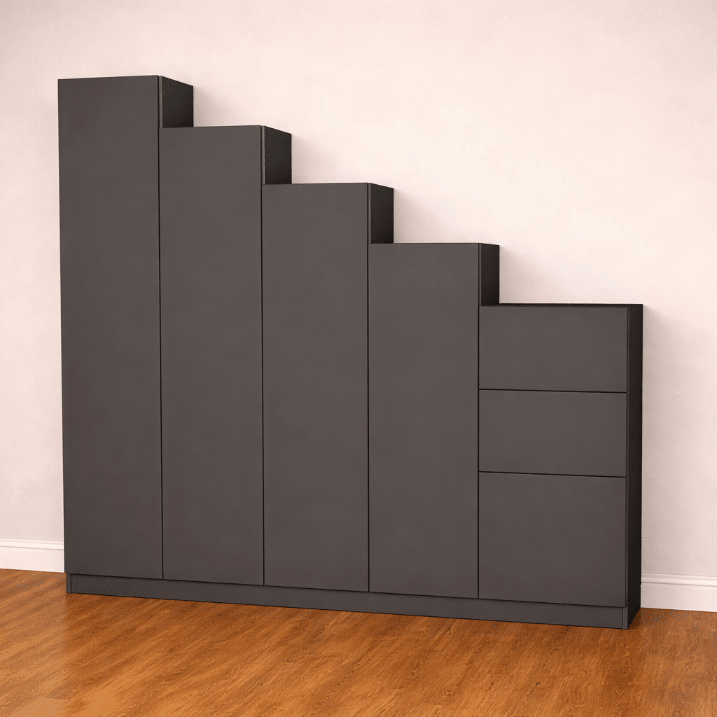 Meuble sous escalier sur mesure moderne